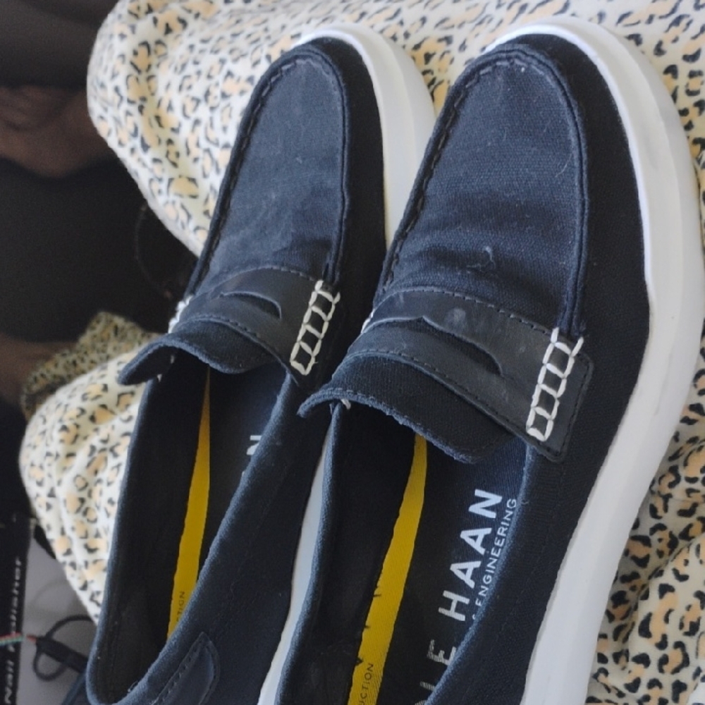 Cole Haan Men's Navy Slip-On Loafers